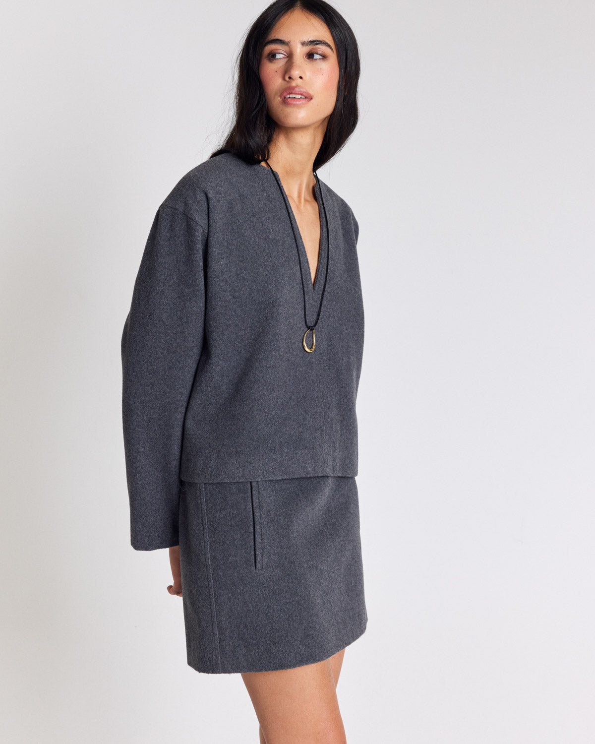 Skirt Deva ash gray