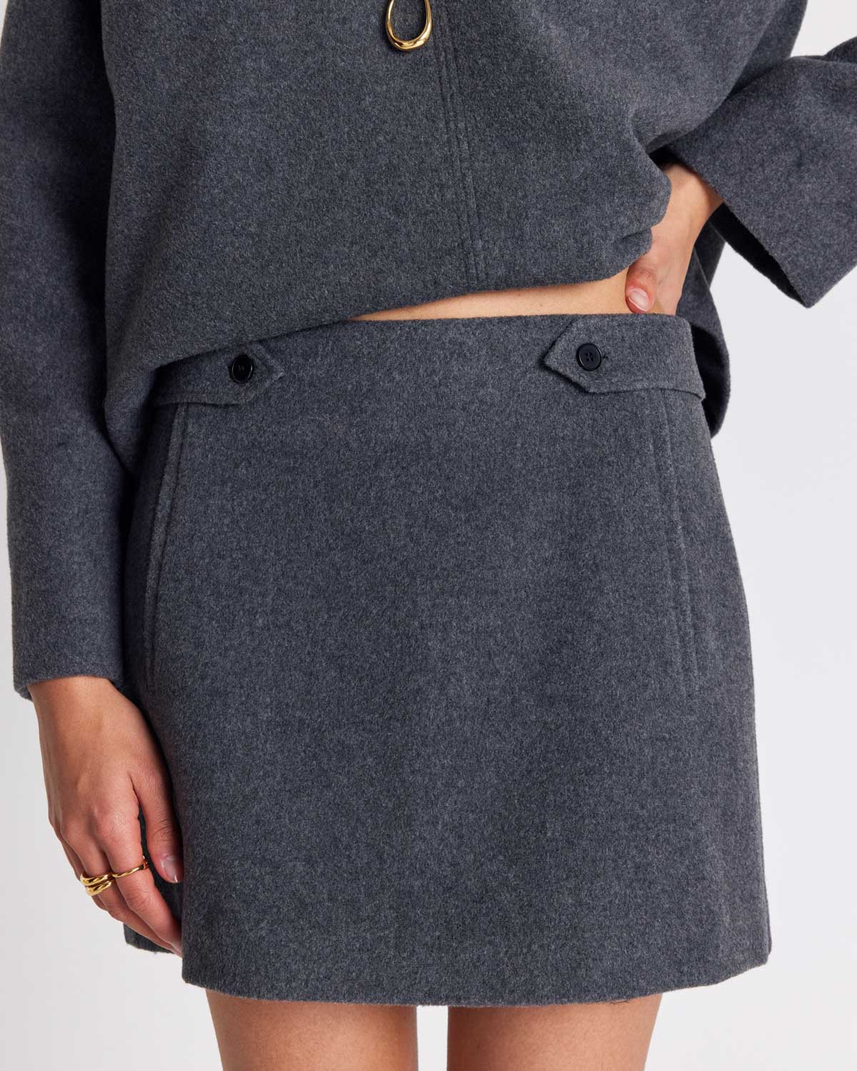 Jupe Deva gris cendré