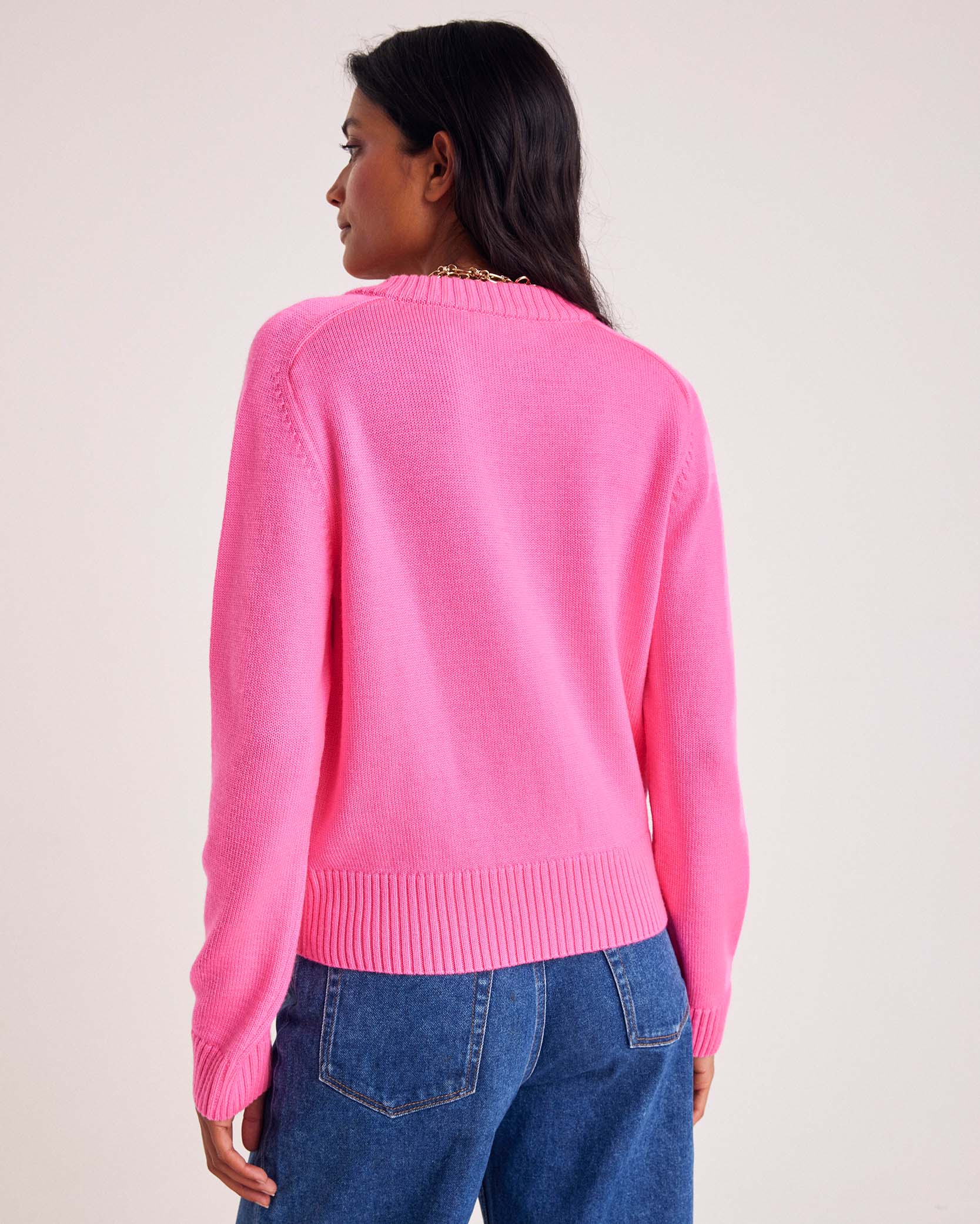 Cardigan Scott pink bright