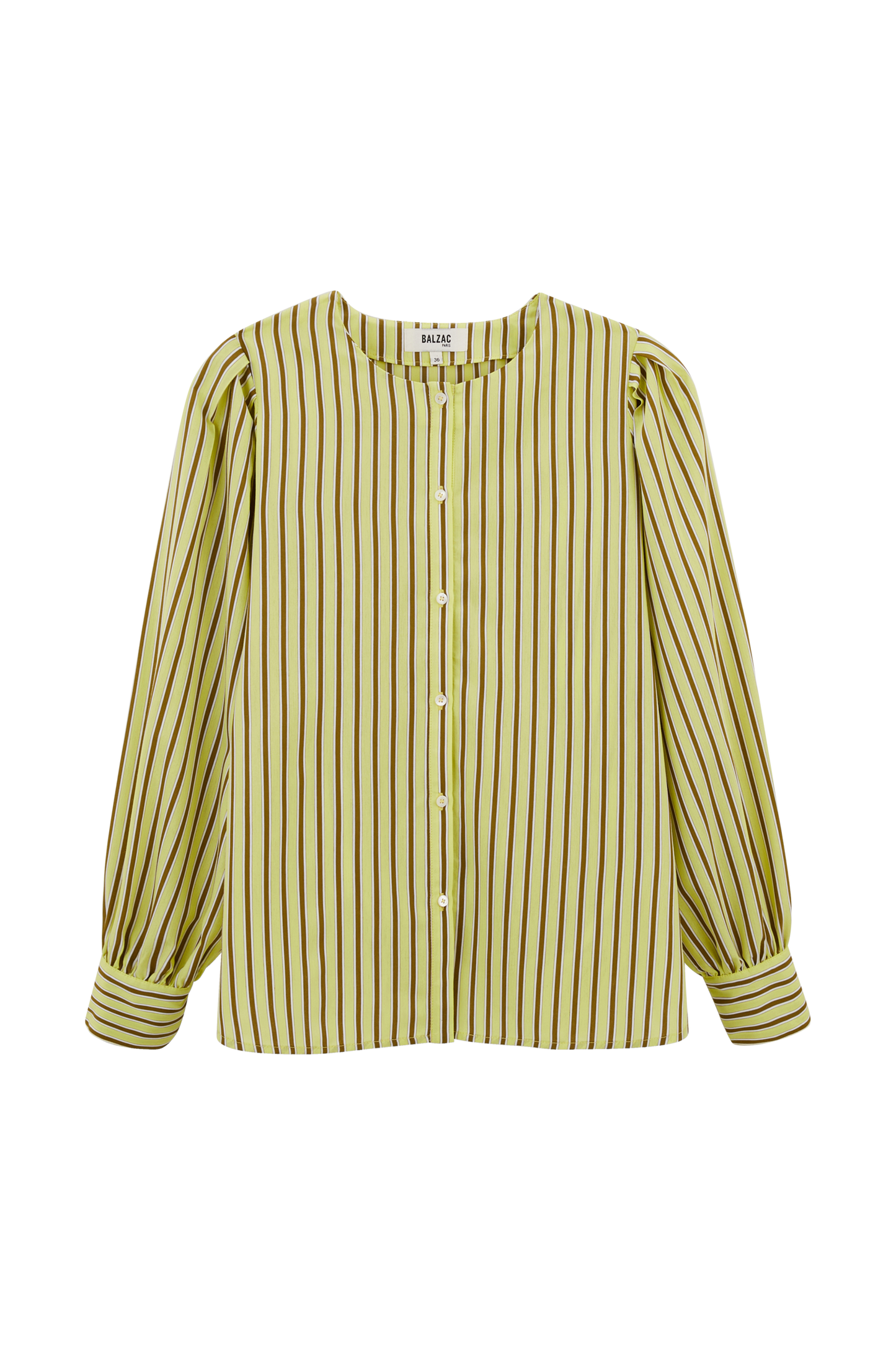 Adella yellow striped shirt