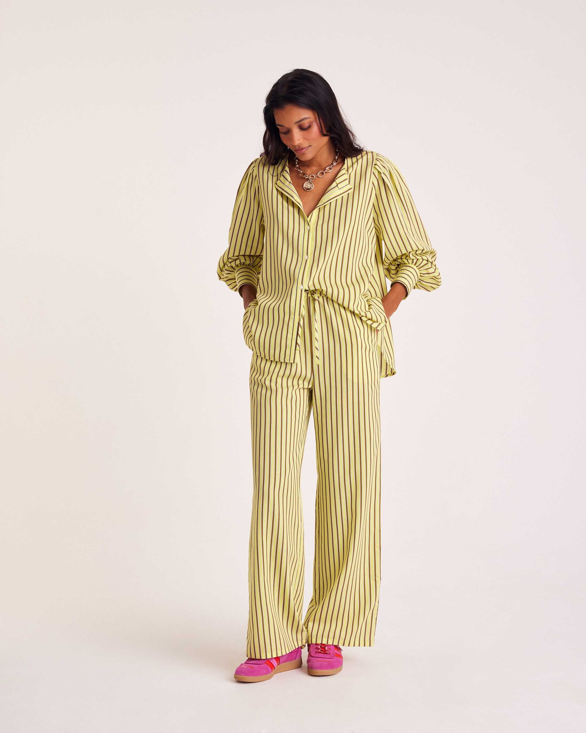 Shirt Adella stripes yellow