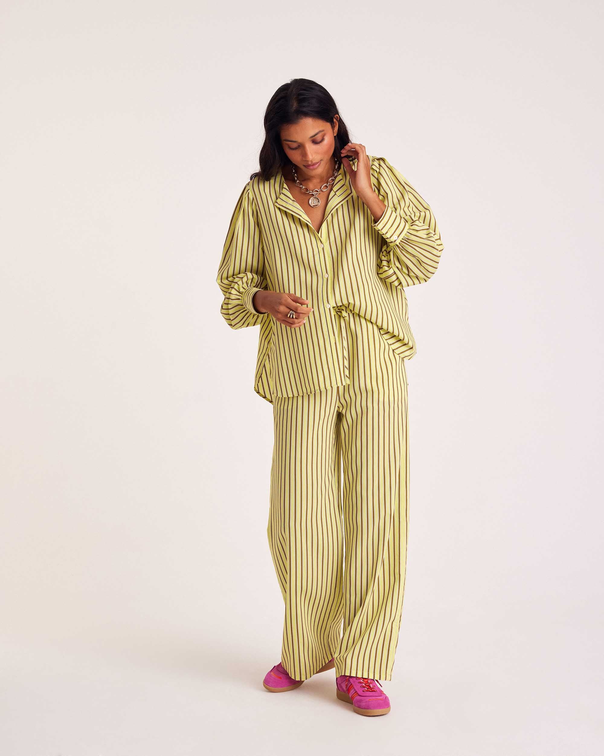 Shirt Adella stripes yellow