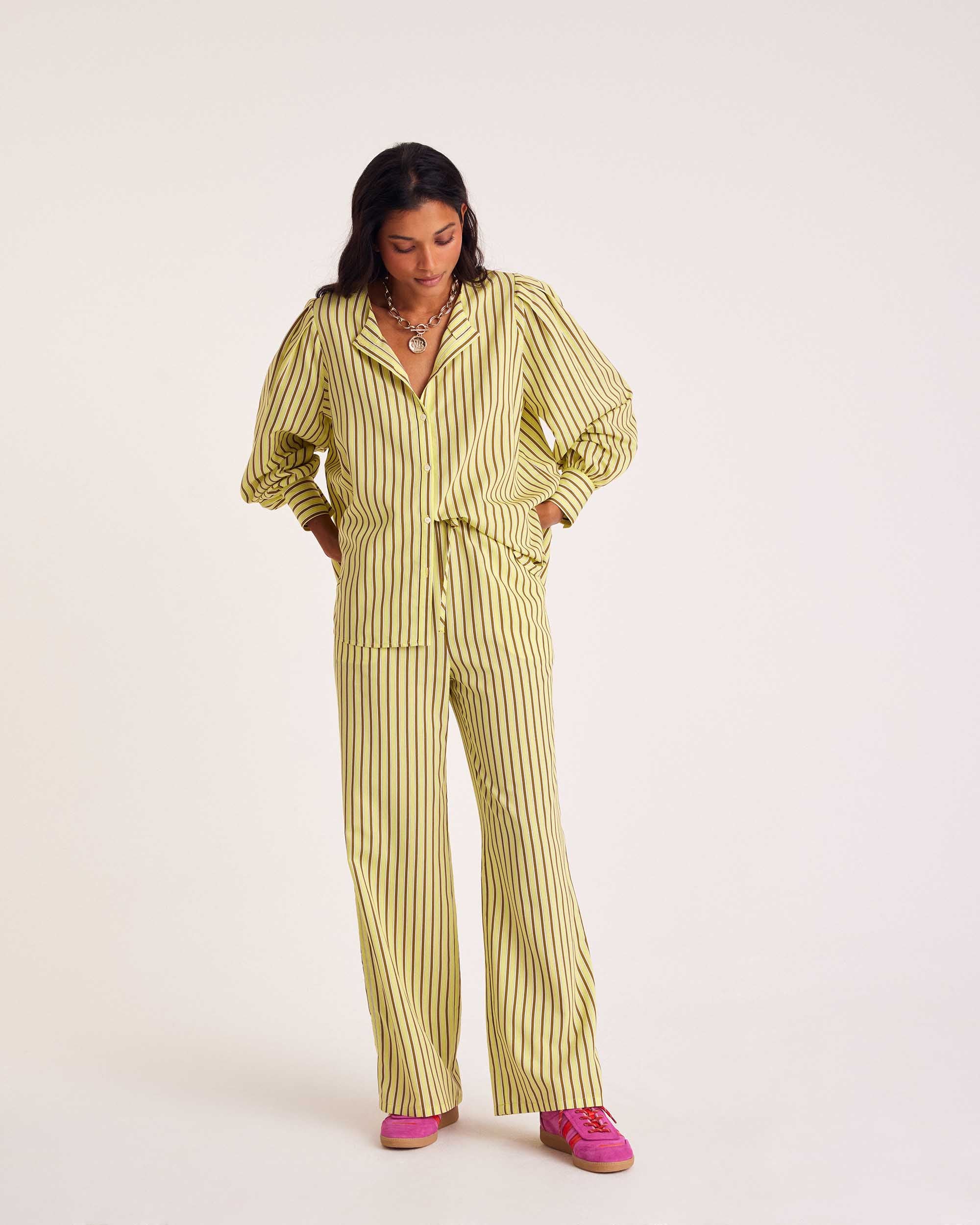 Shirt Adella stripes yellow