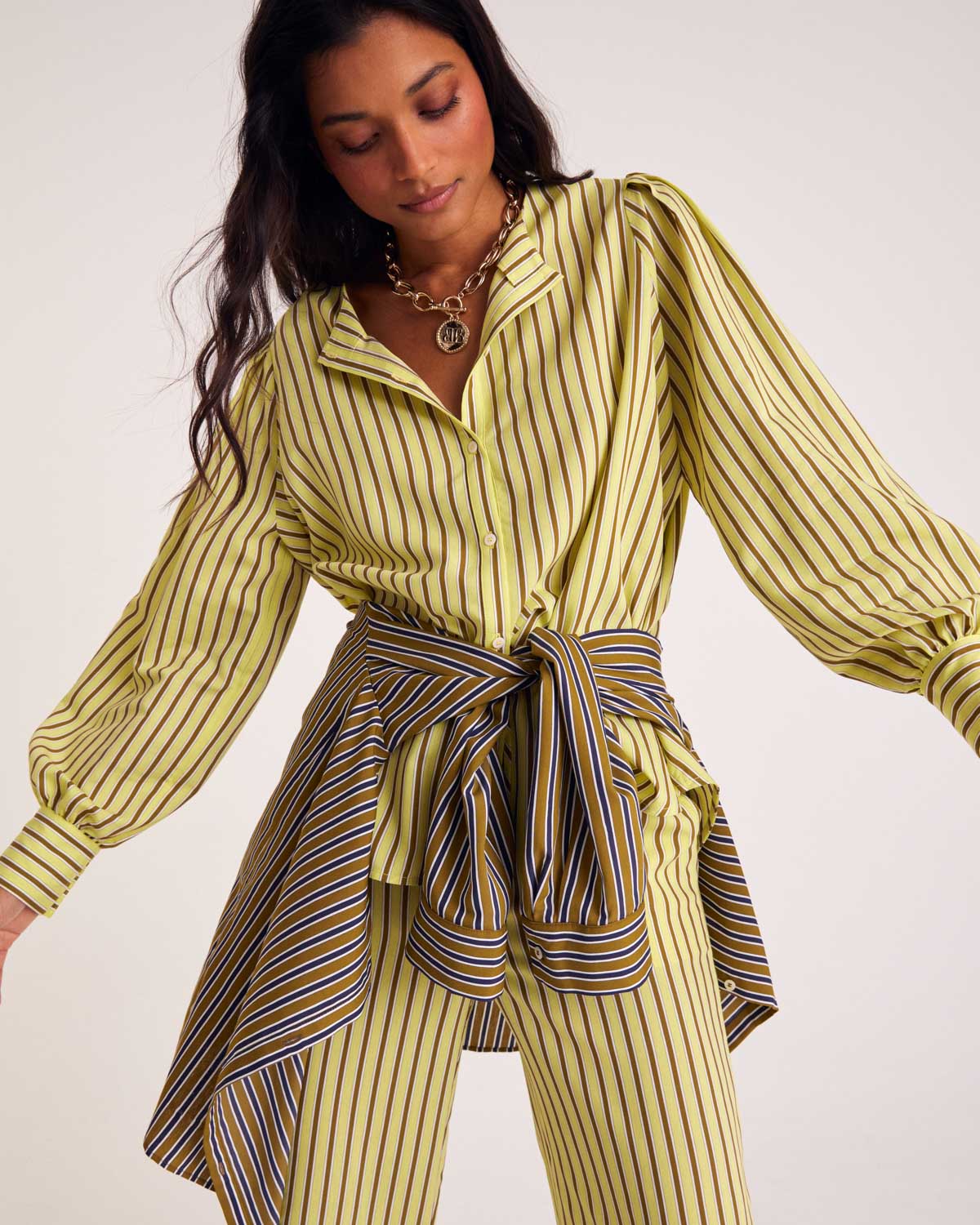 Shirt Adella stripes yellow