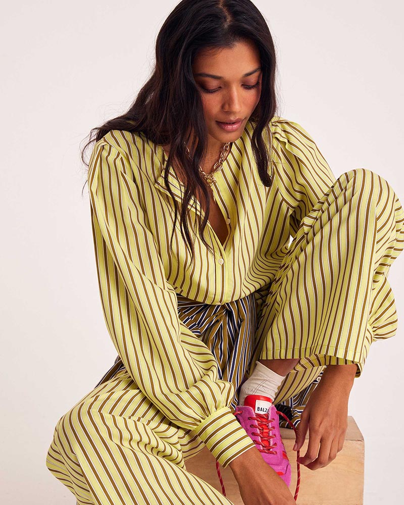 Shirt Adella stripes yellow