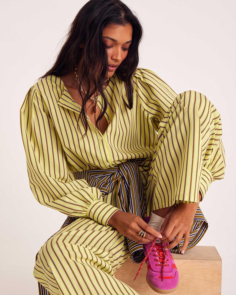 Shirt Adella stripes yellow
