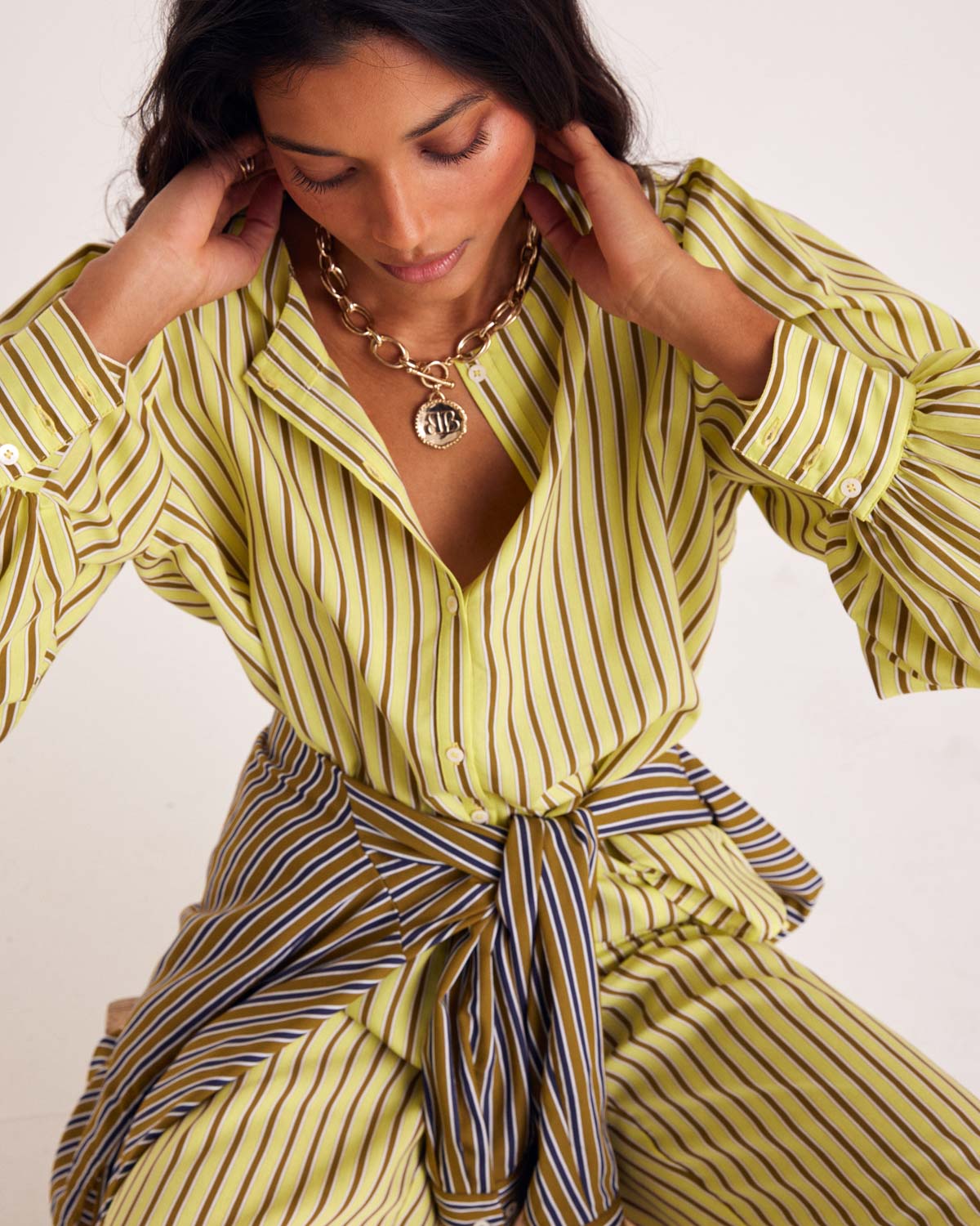 Shirt Adella stripes yellow