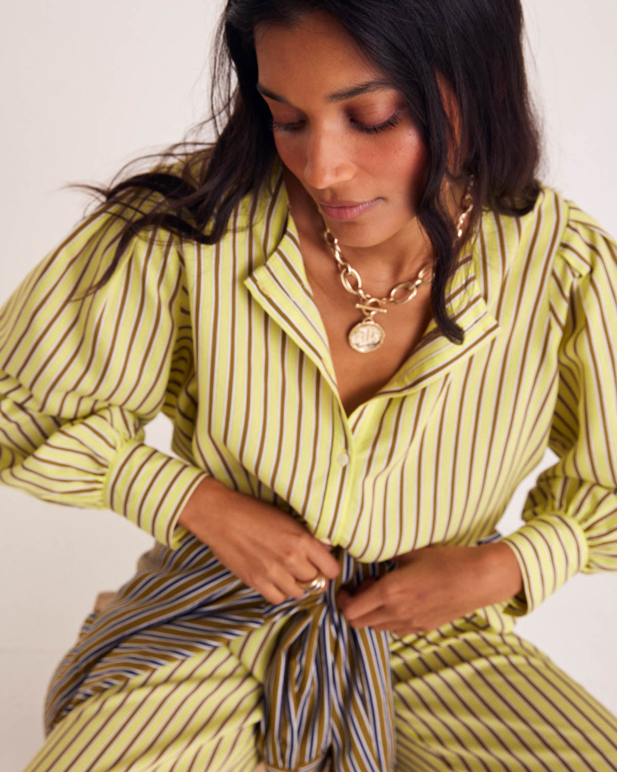 Shirt Adella stripes yellow
