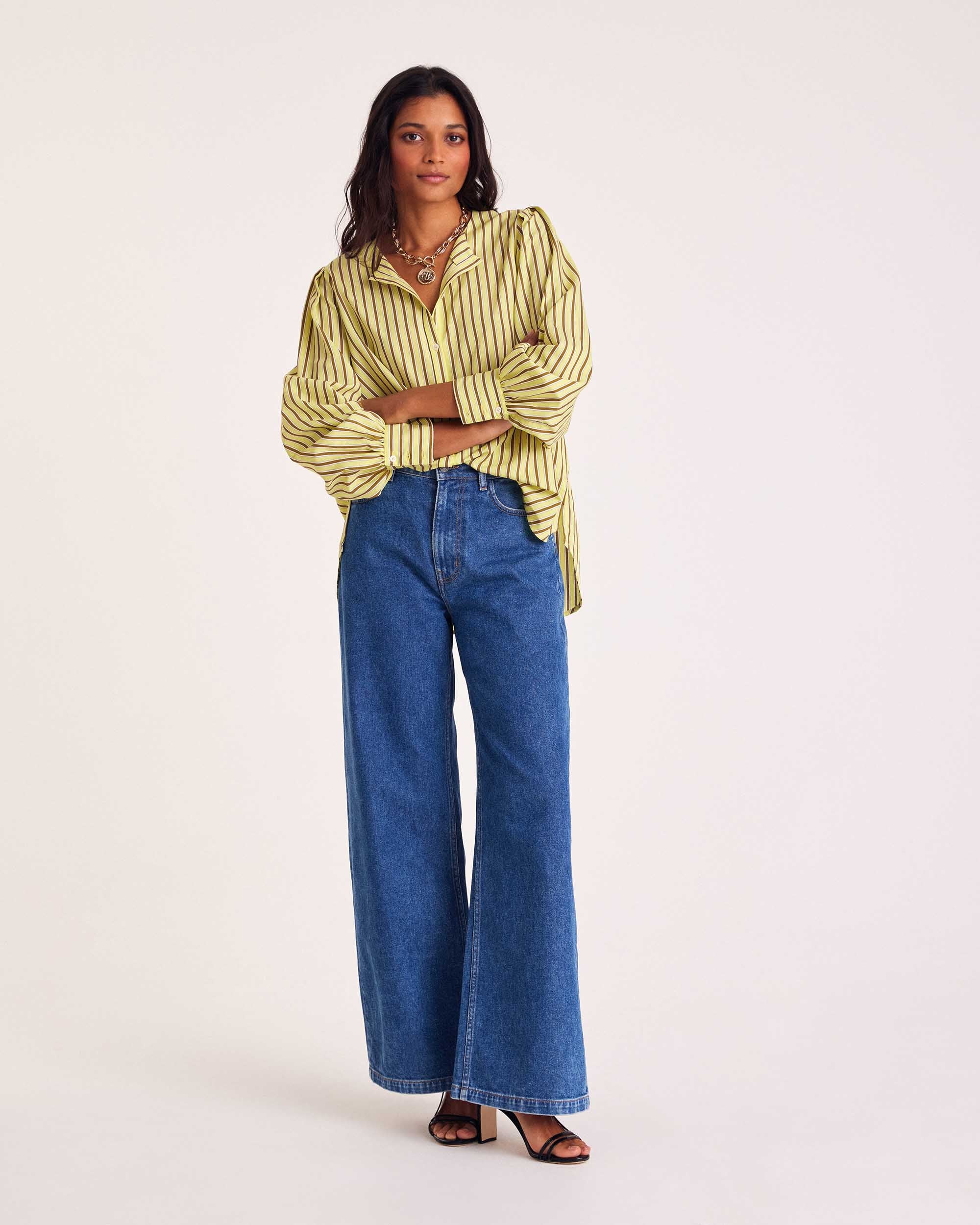 Shirt Adella stripes yellow
