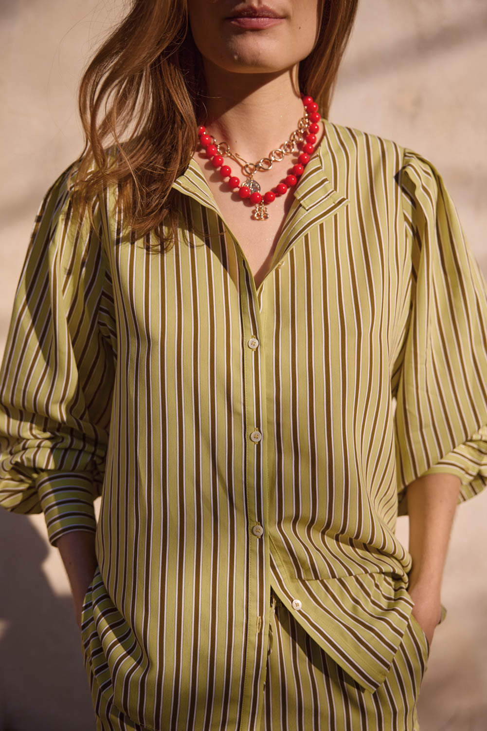 Shirt Adella stripes yellow