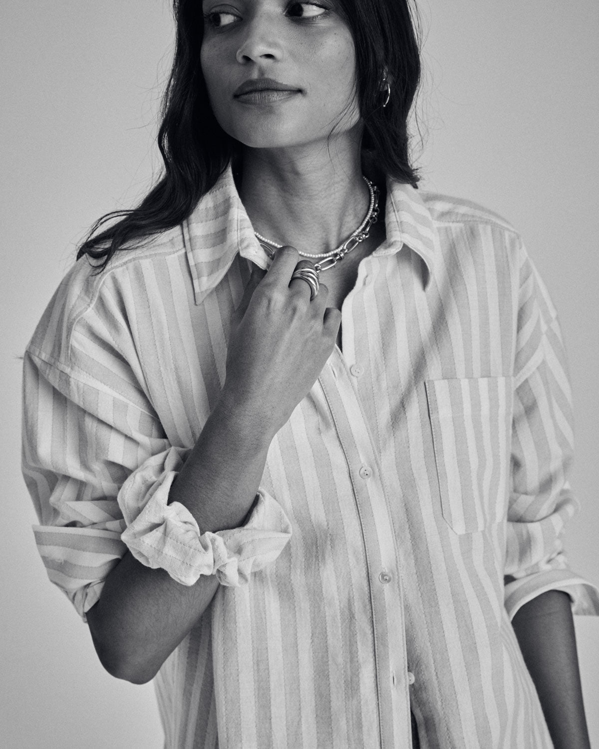 Shirt Hector stripes pink and white