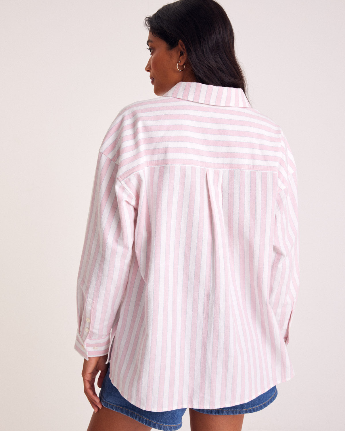 Shirt Hector stripes pink and white