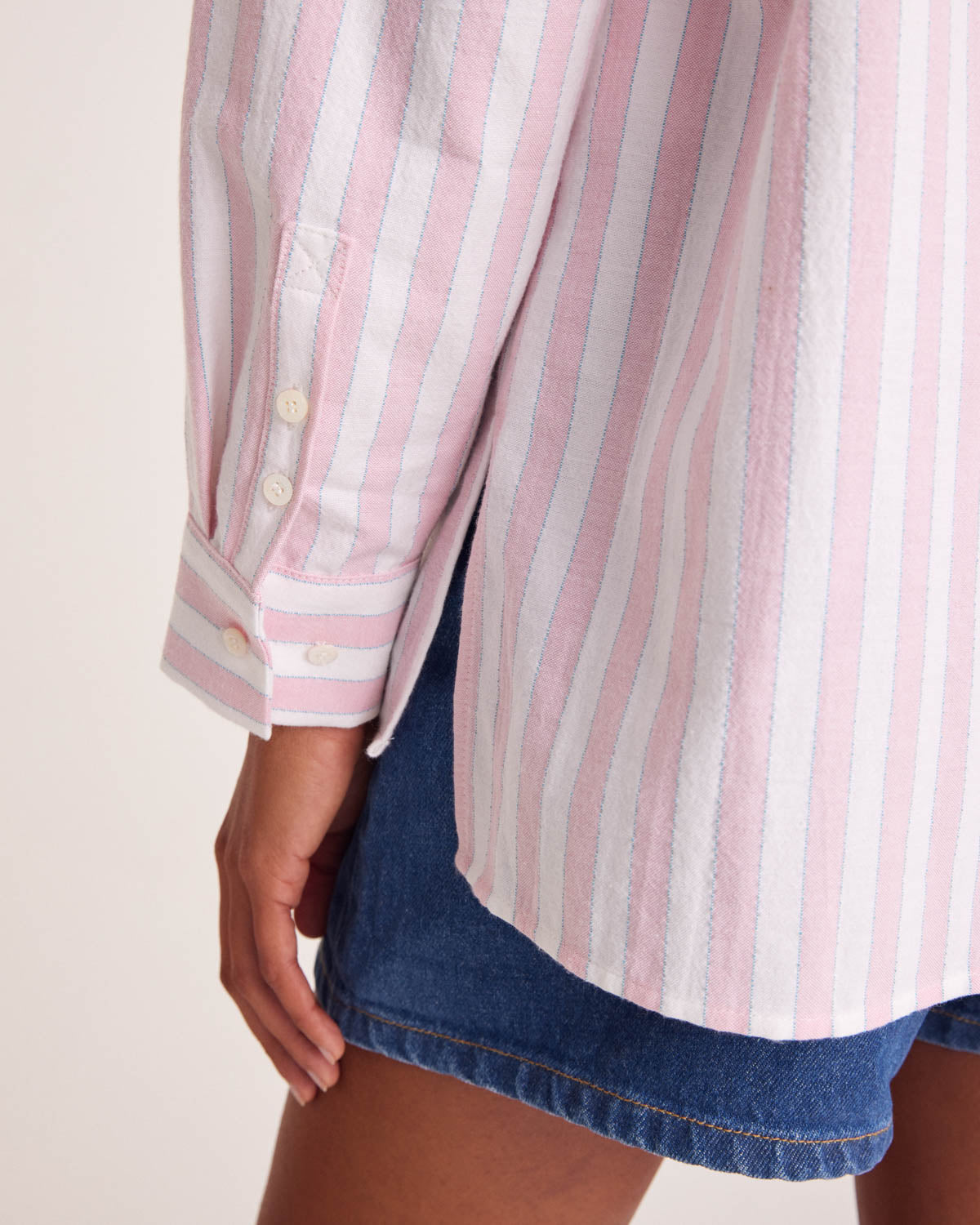 Shirt Hector stripes pink and white