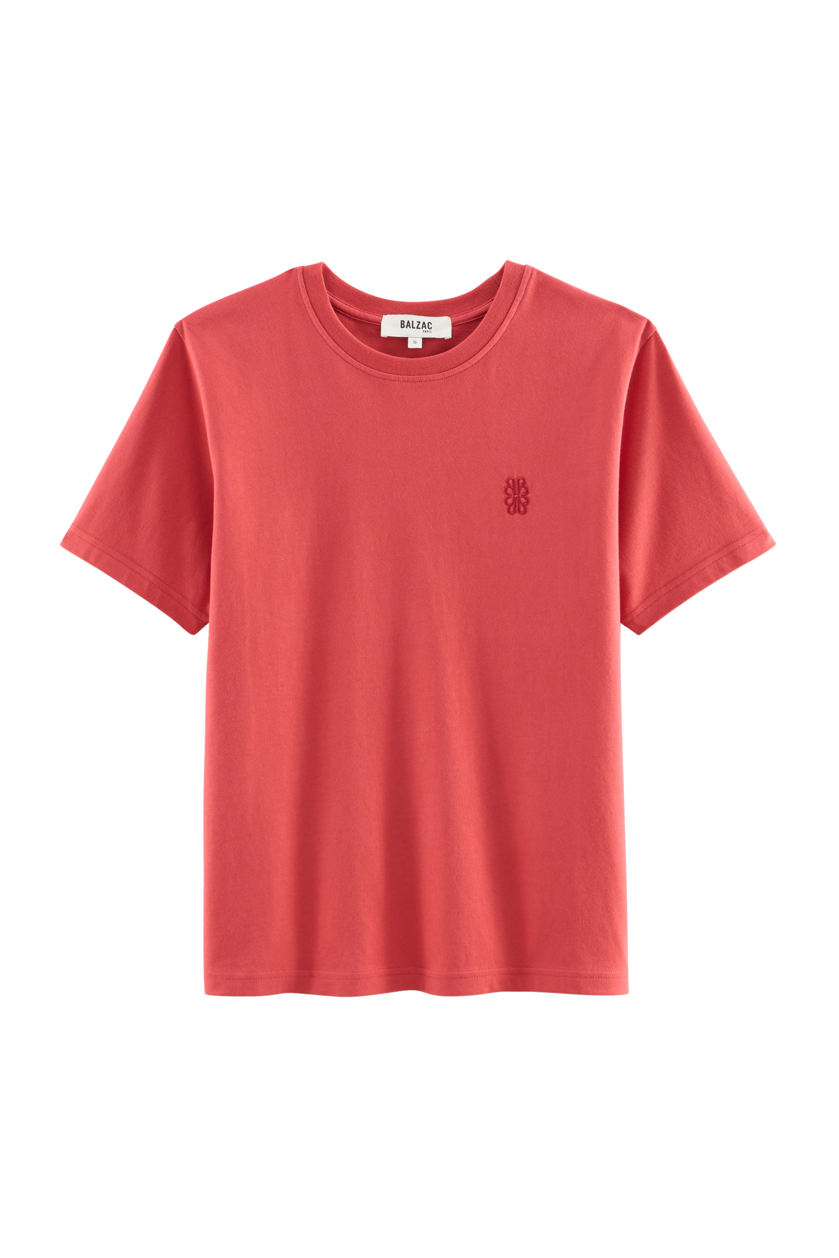 T-shirt Bree embroidered terracotta