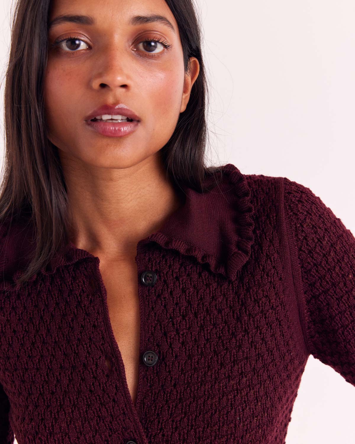Bordeaux Héloise Cardigan