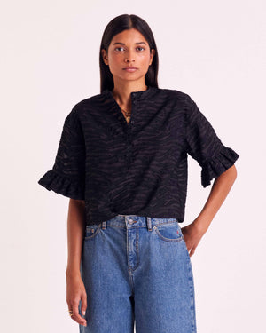 Blouse Constantine zèbre noir