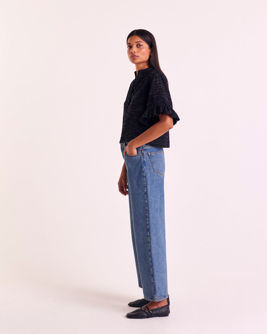 Blouse Constantine zèbre noir