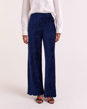 Pantalon Catherine velours bleu roi