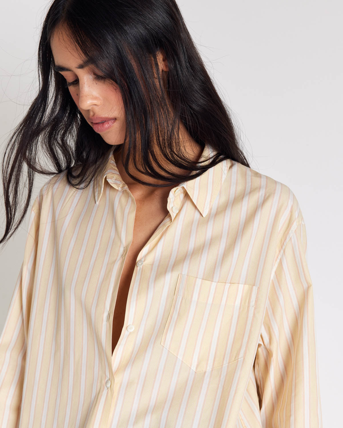 Paloma yellow striped shirt