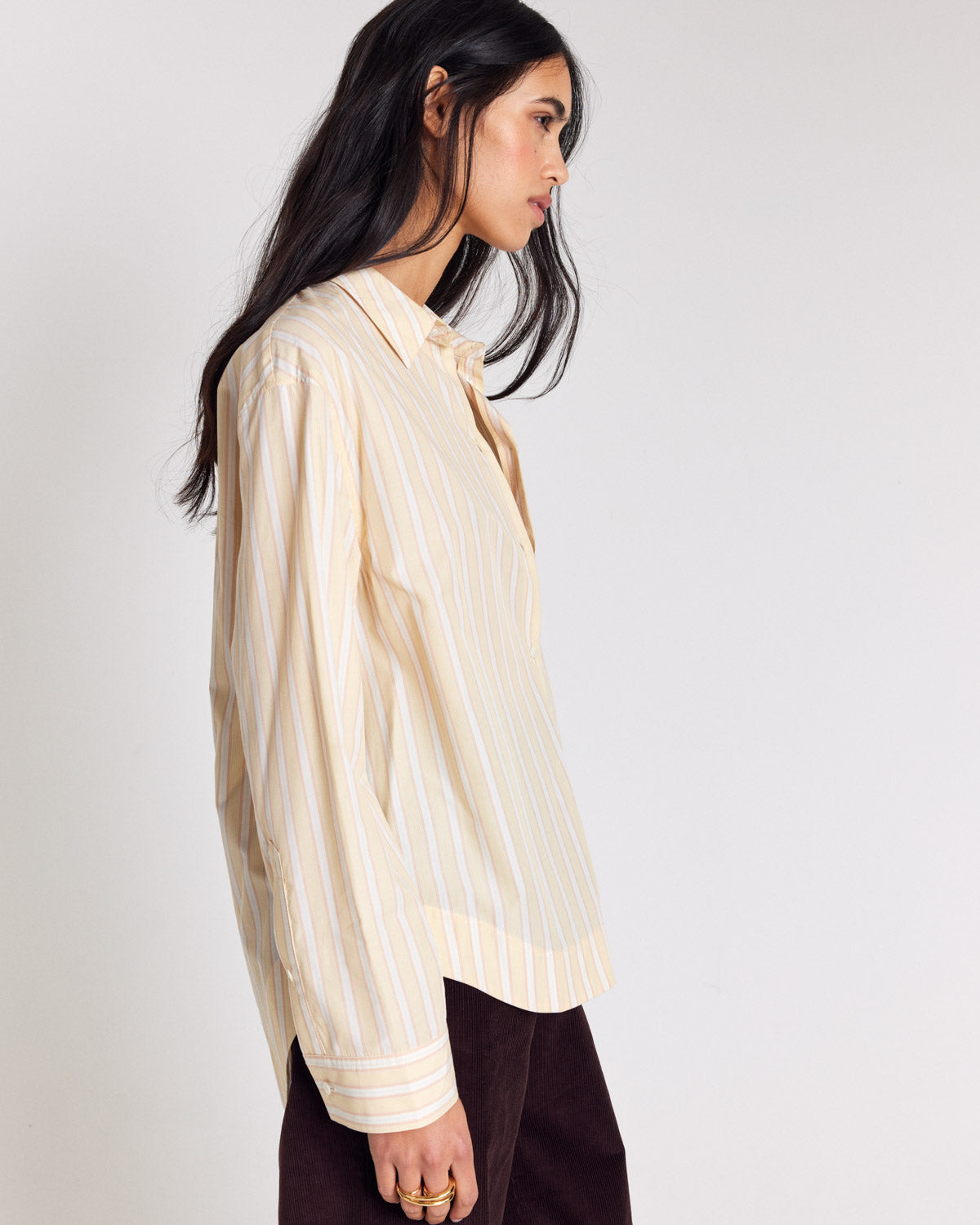 Paloma yellow striped shirt