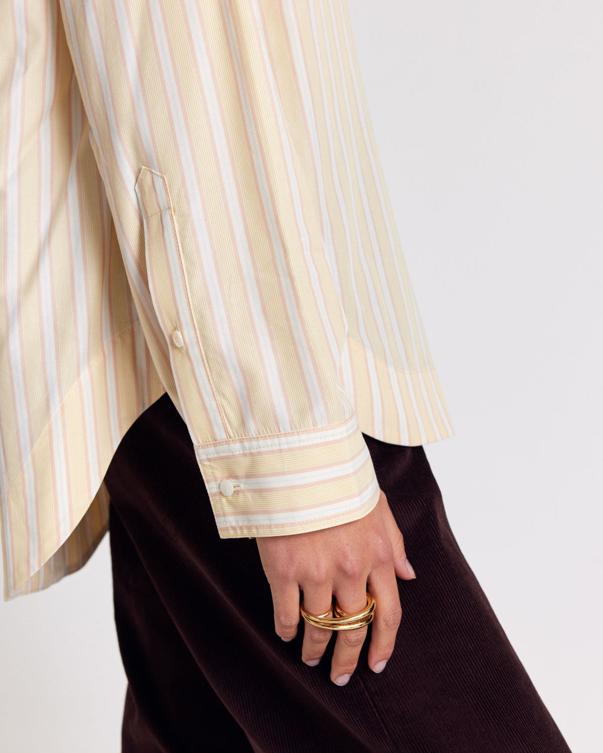 Paloma yellow striped shirt