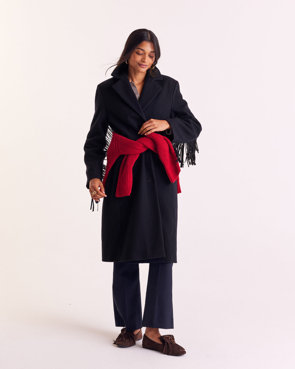 Marcella navy blue coat - Balzac Paris