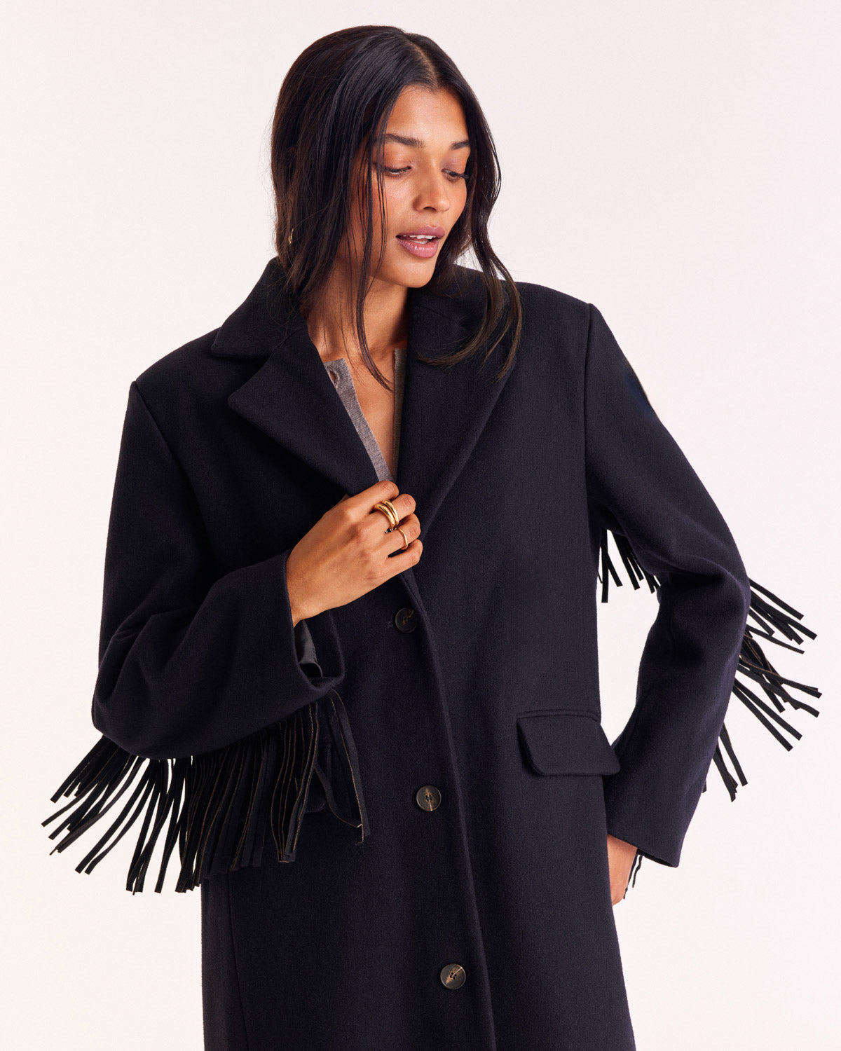 Coat Marcella navy blue