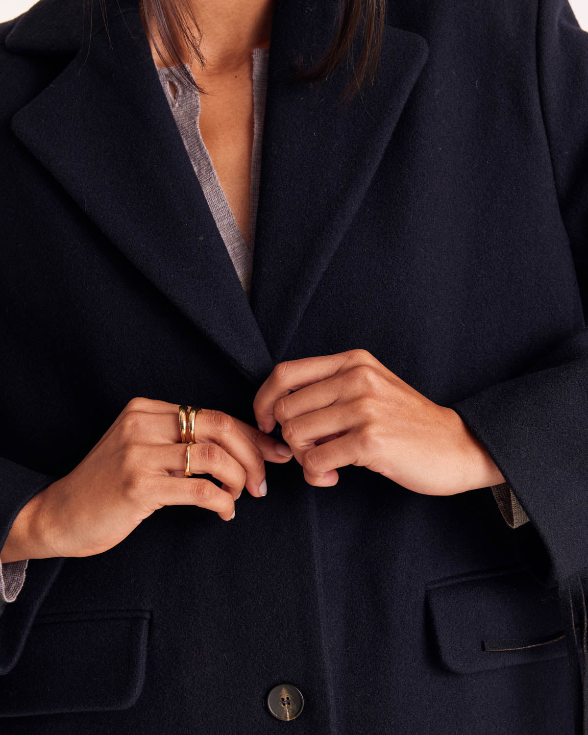 Coat Marcella navy blue