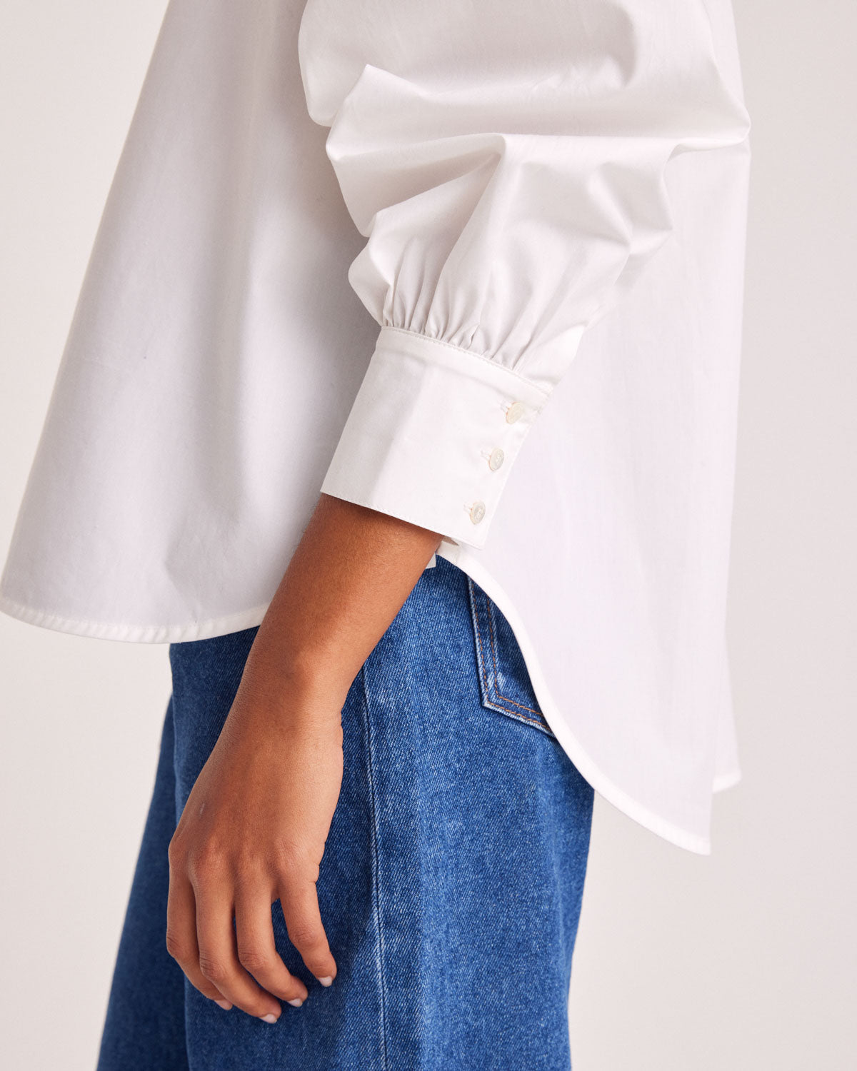 Adella natural white shirt