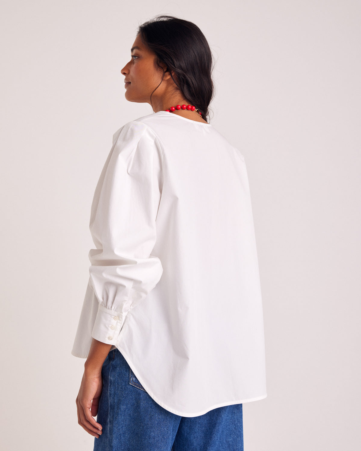 Adella natural white shirt