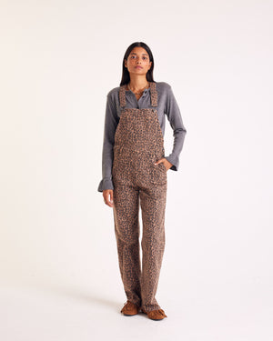 Coffee leopard Edifice overalls