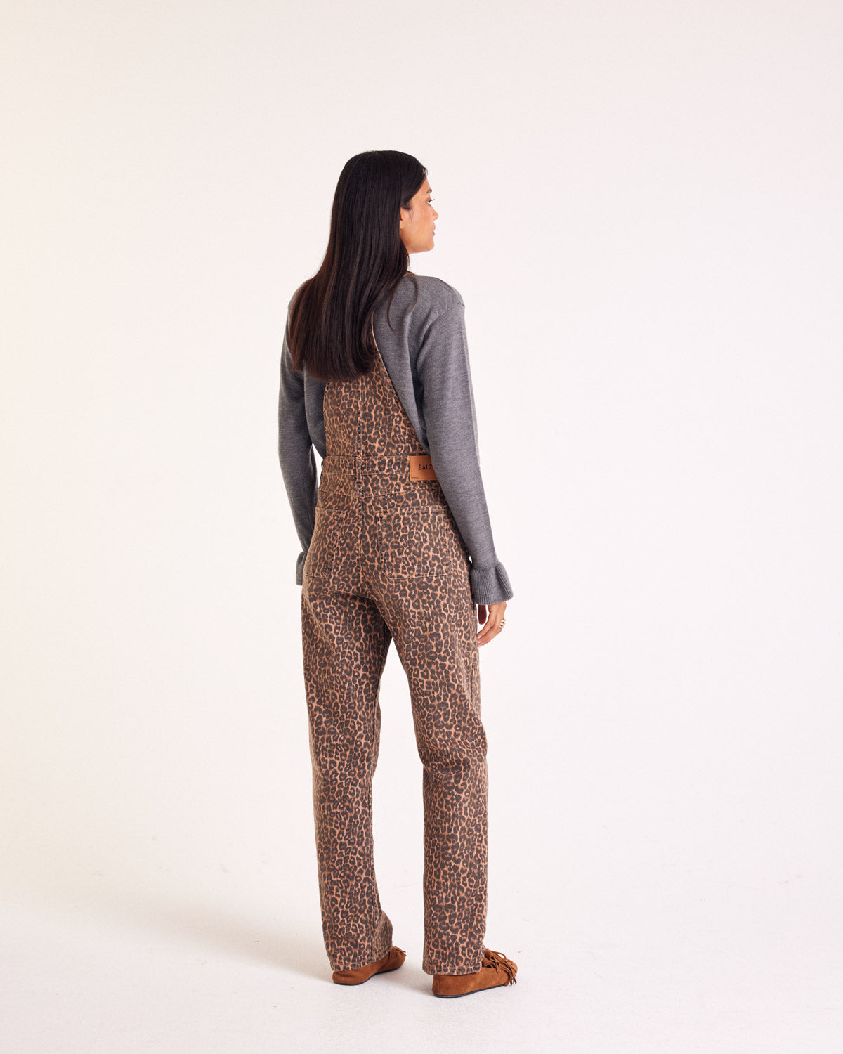 Coffee leopard Edifice overalls