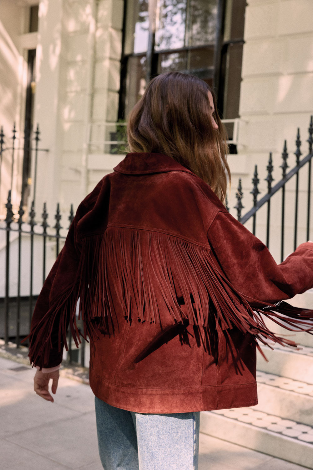 Jacket Augustin croute brique