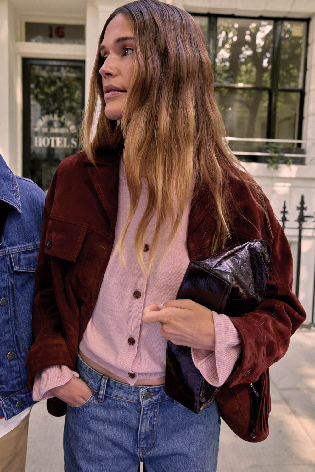 Cardigan Rosalie pink