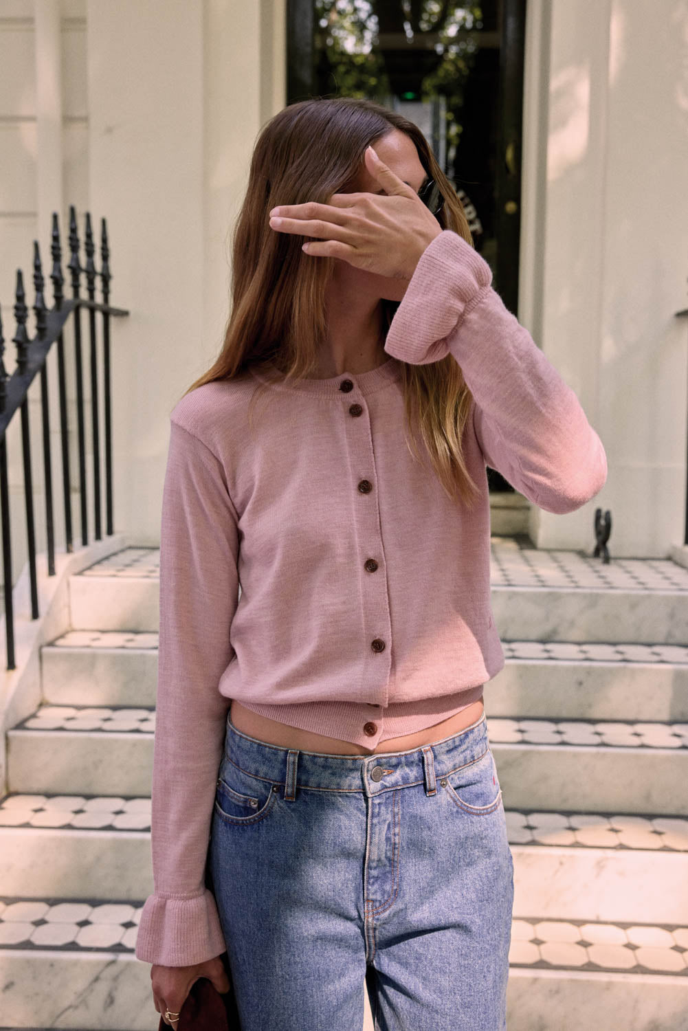 Cardigan Rosalie pink