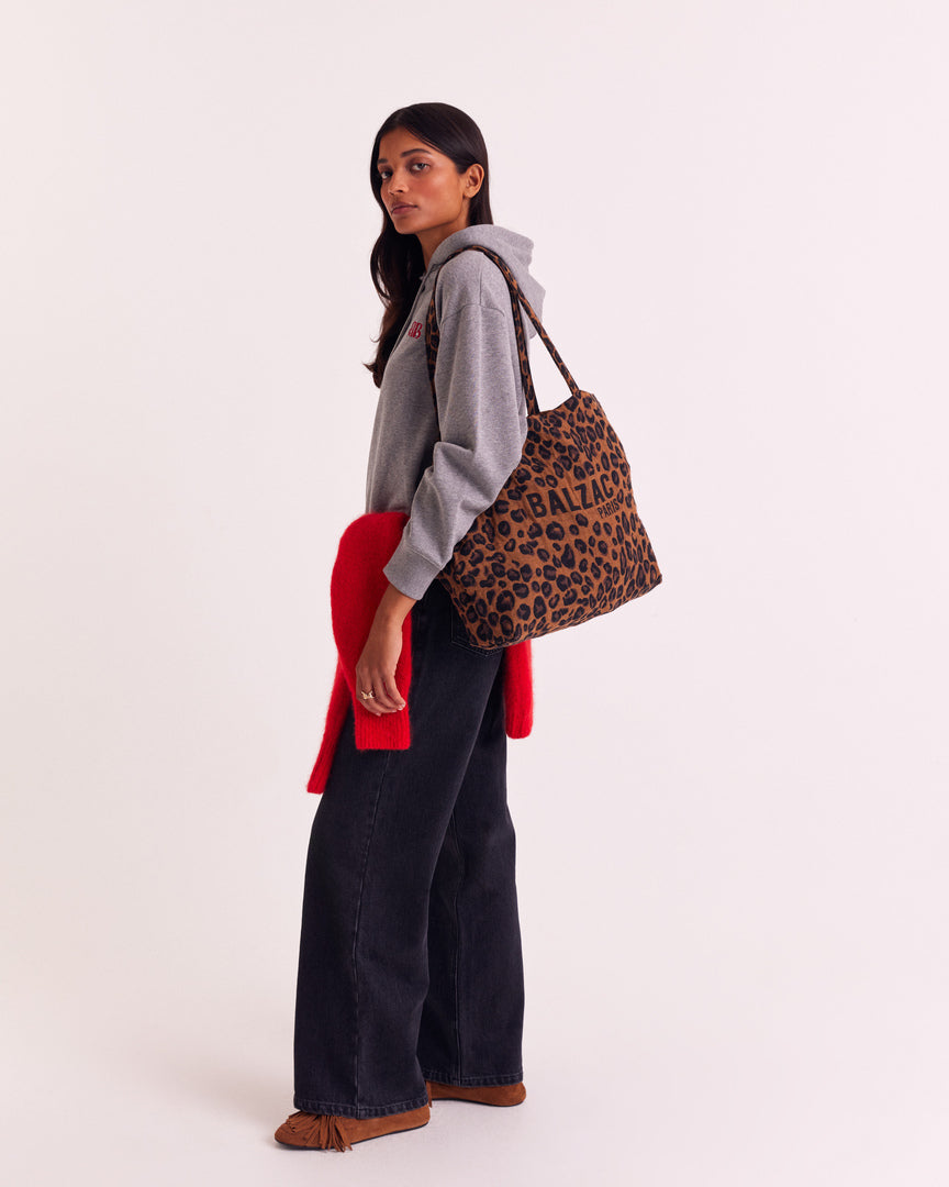 leopard tote