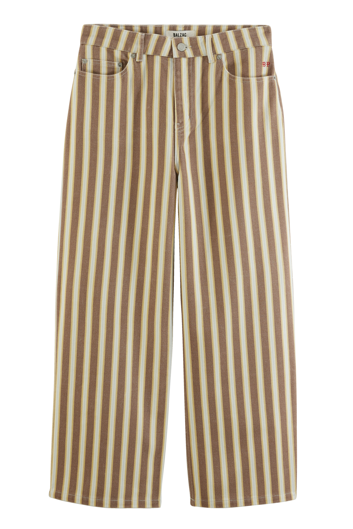 Jean Roméo brown and ecru striped jeans