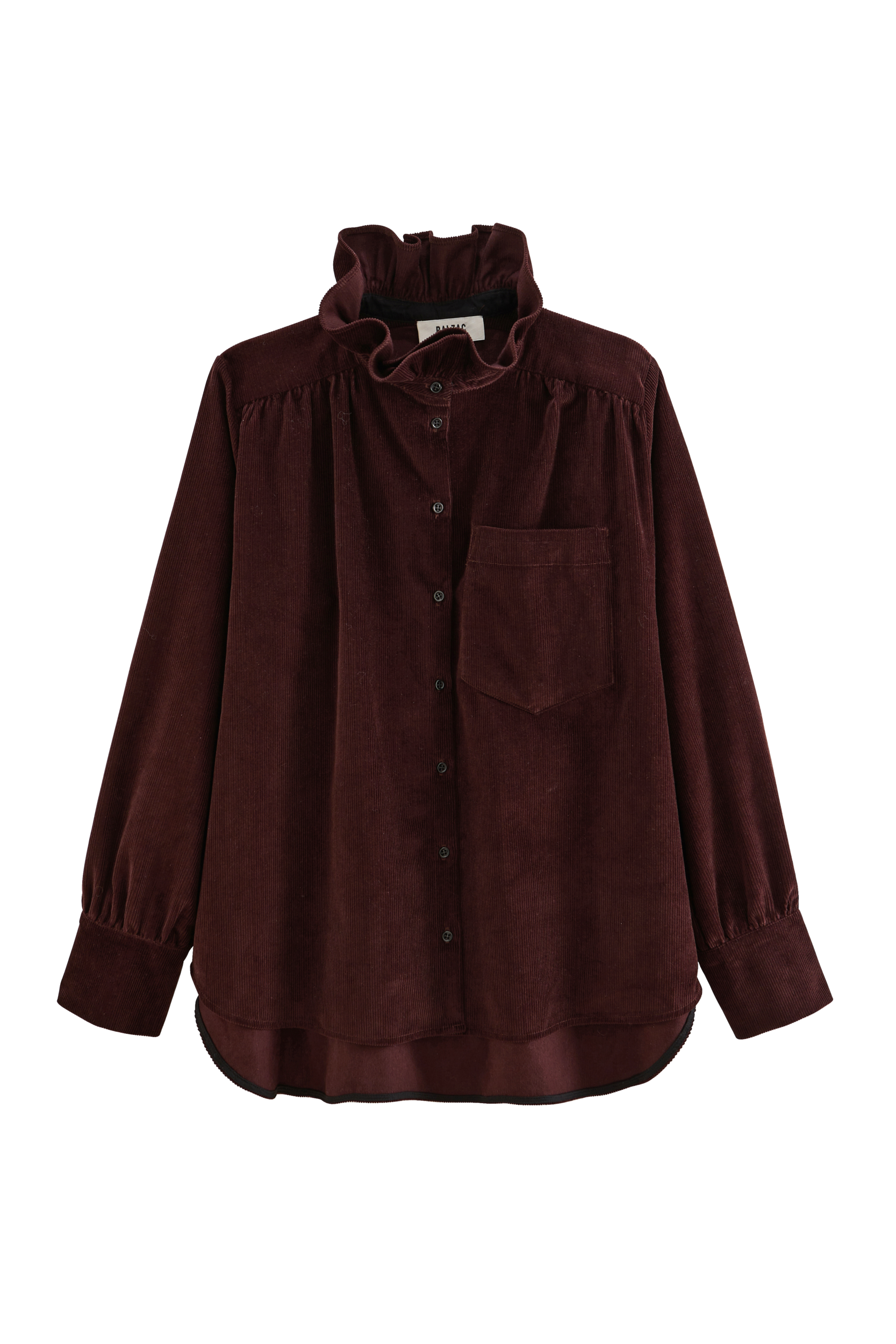 Shirt Léonor velvet chocolate