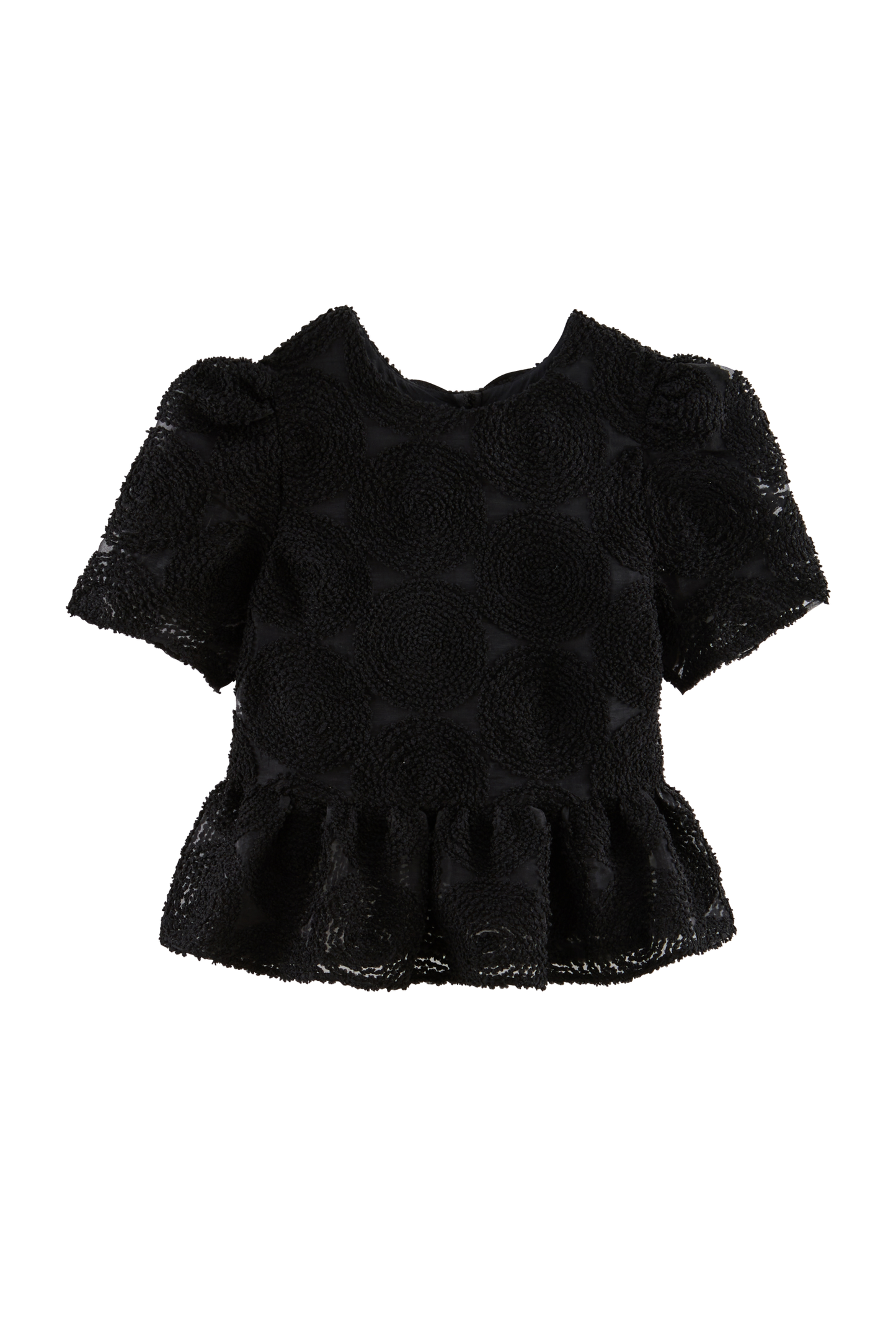 Blouse Naomi noir texturé