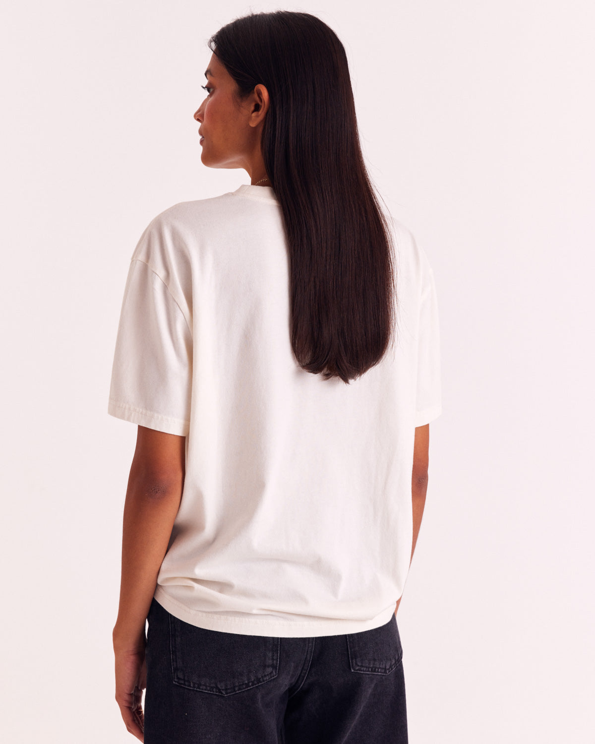 Tee-shirt Baptiste écru pique et noeud brodé