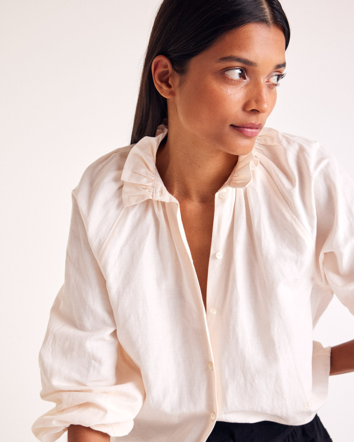 Chemise Camille pêche clair