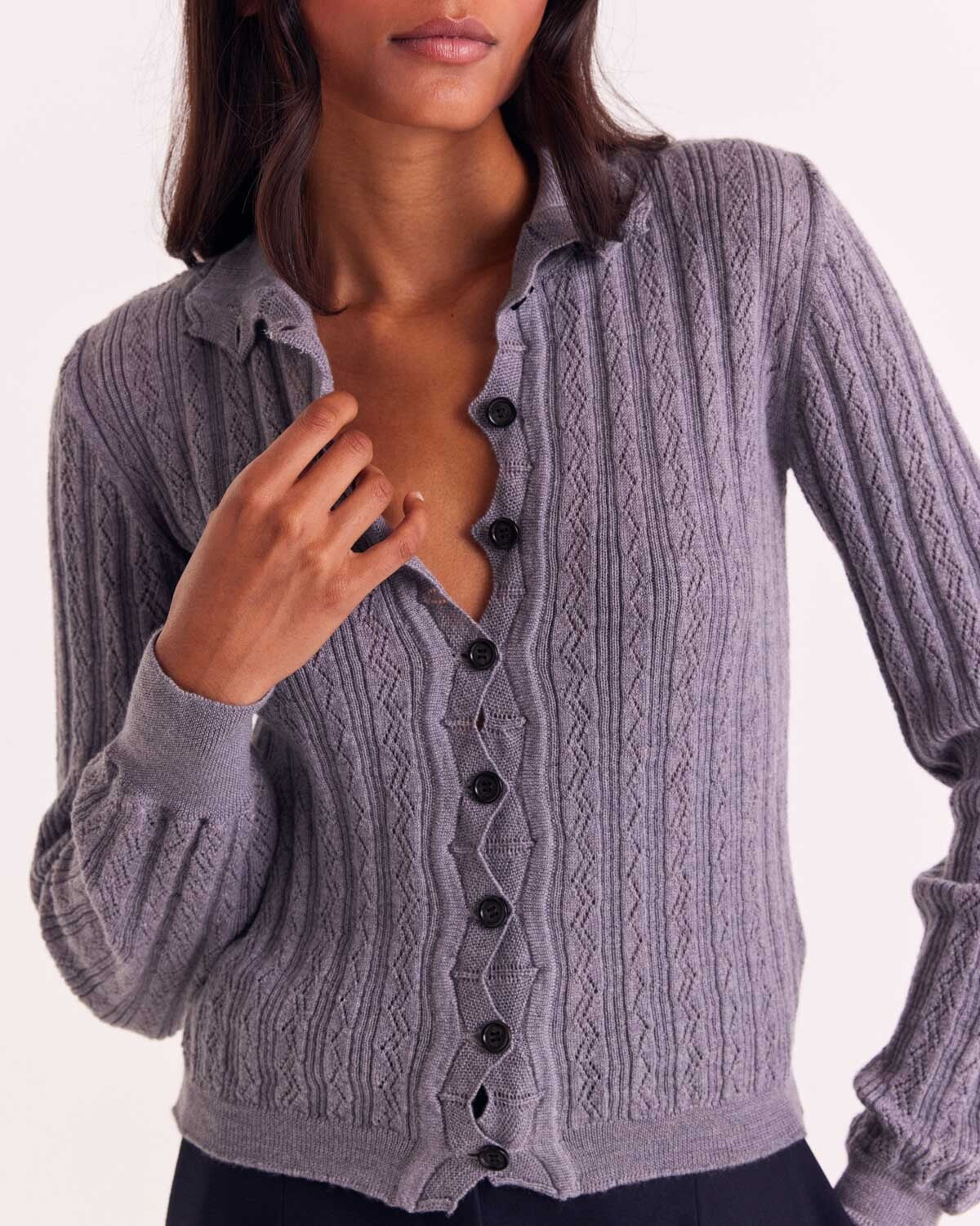 Cardigan Odile gray