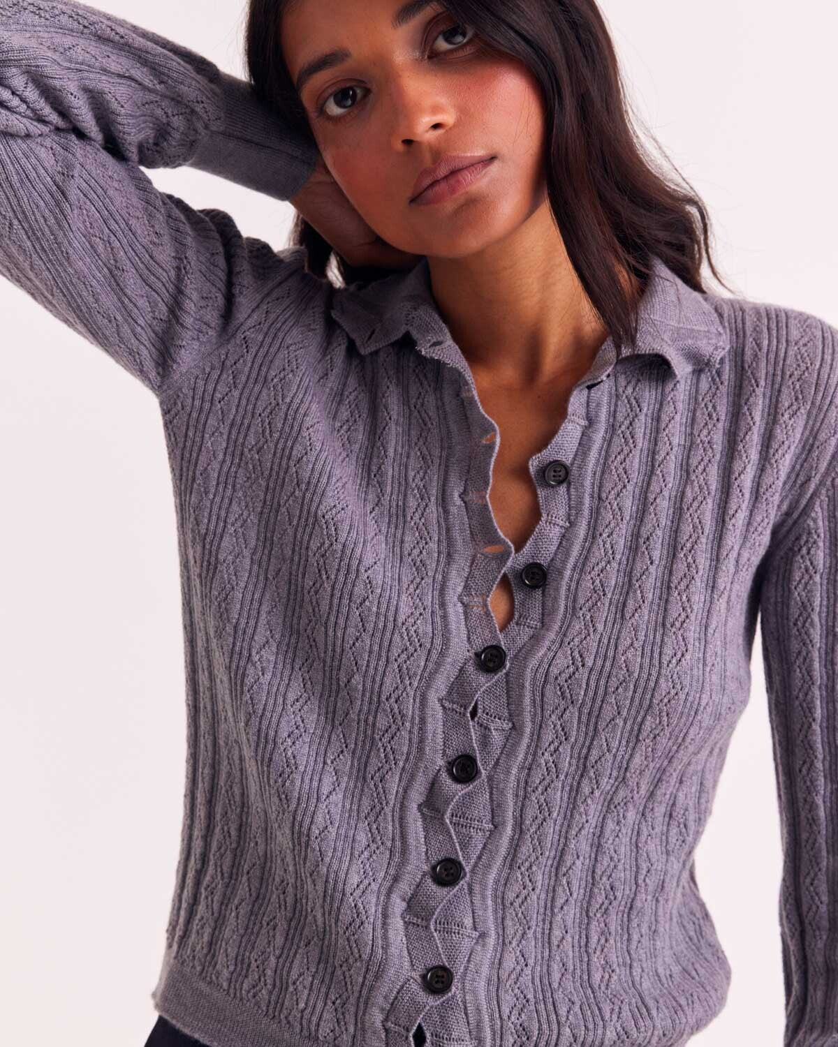 Cardigan Odile gray