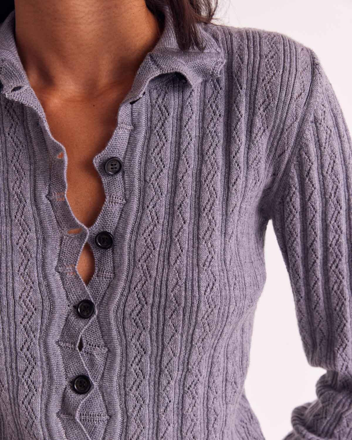 Cardigan Odile gray
