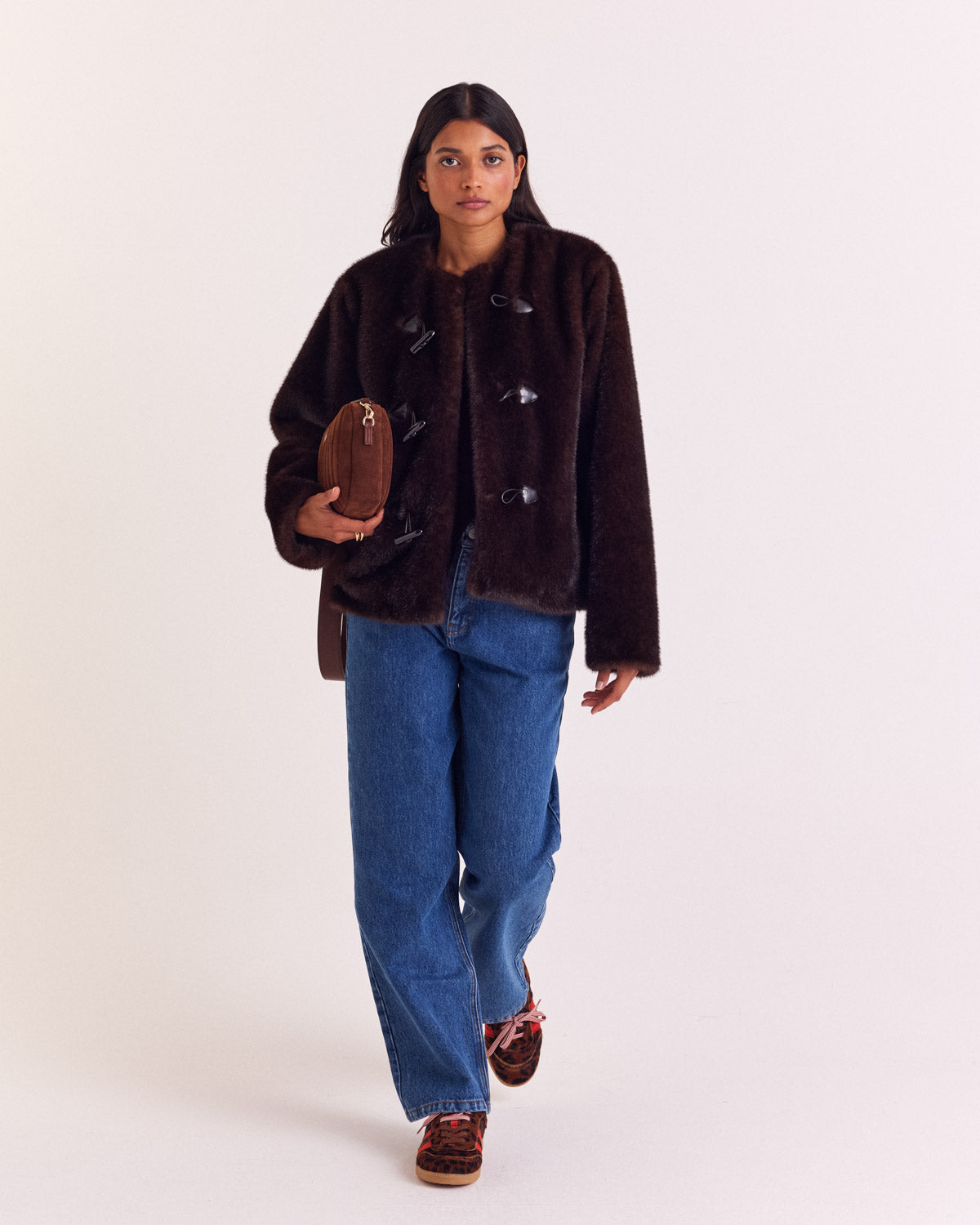 Carla chocolate coat - Balzac Paris