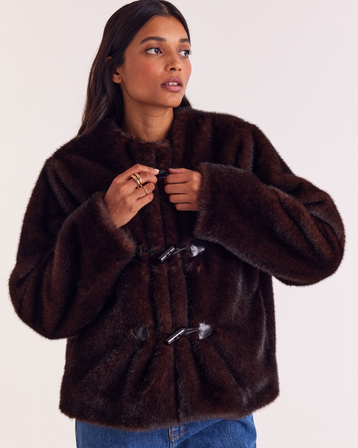 Carla chocolate coat - Balzac Paris