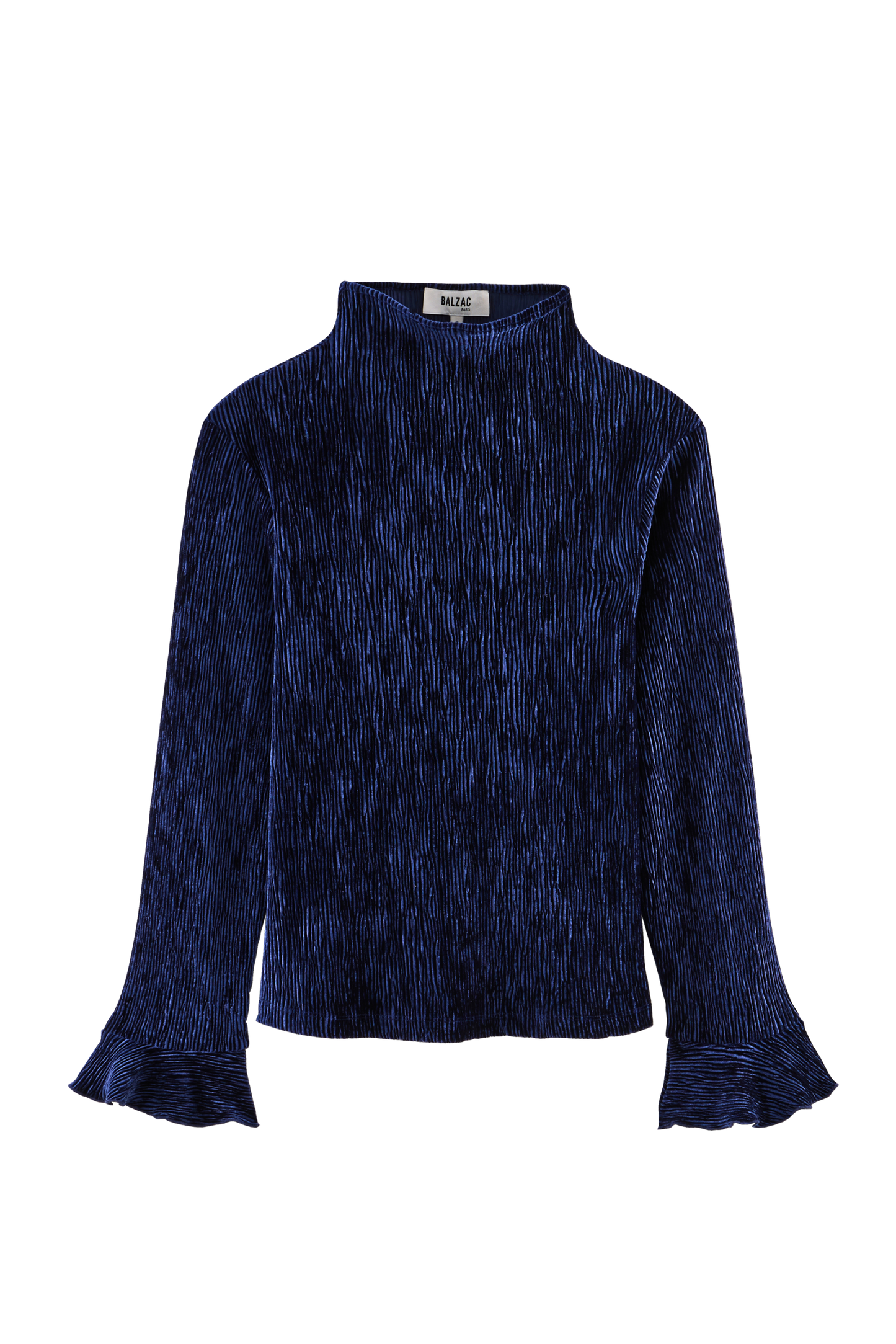 Top Justin velours bleu roi