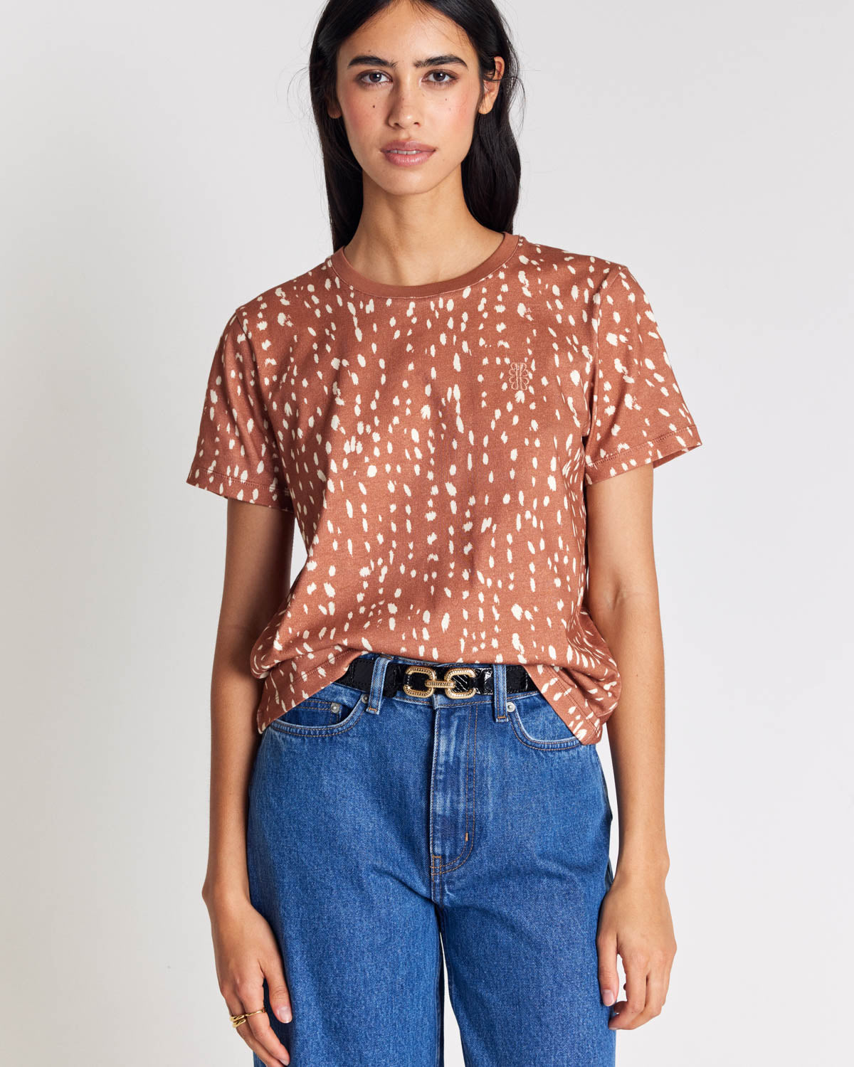 T-shirt Bree cinnamon spotted