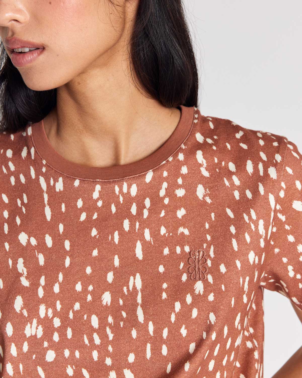 Bree cinnamon speckled t-shirt