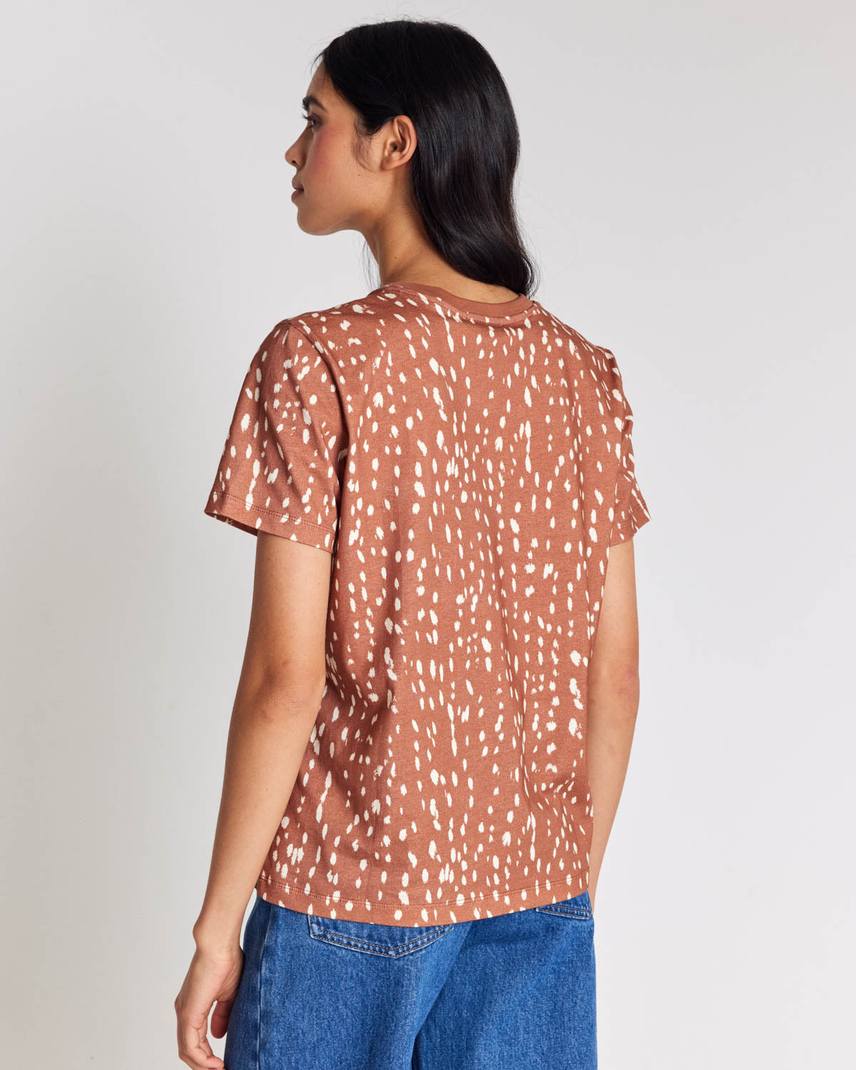 Bree cinnamon speckled t-shirt
